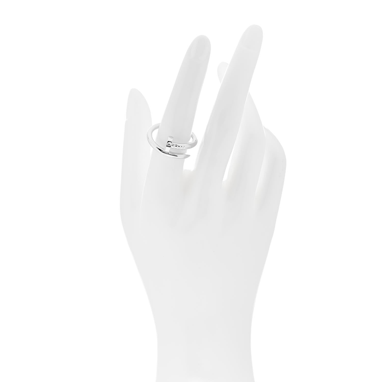 Cartier 18K White Gold Juste Un Clou Ring 56 7.5 2 of 6