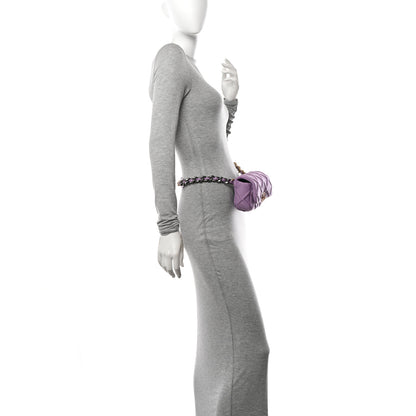 Chanel Jersey Quilted Chanel 19 Waist Bag Purple 2 of 11