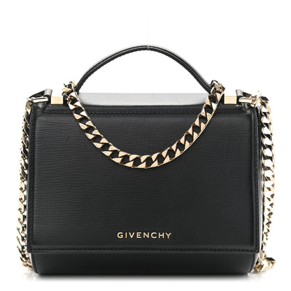 Givenchy Textured Calfskin Mini Pandora Box Chain Crossbody Bag Black 1 of 12