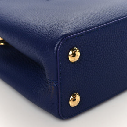 Louis Vuitton Taurillon Enamel Flower Chain Capucines BB Blue 8 of 10