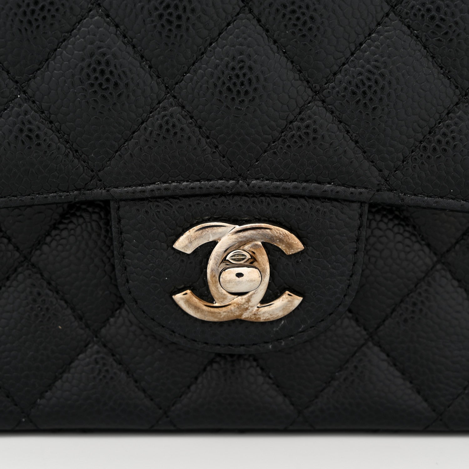 Chanel Caviar Quilted Medium Double Flap Black 12 of 12