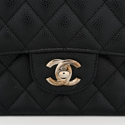 Chanel Caviar Quilted Medium Double Flap Black 12 of 12