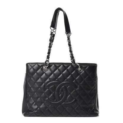 Chanel Caviar Quilted Grand Shopping Tote GST Black 1 of 15