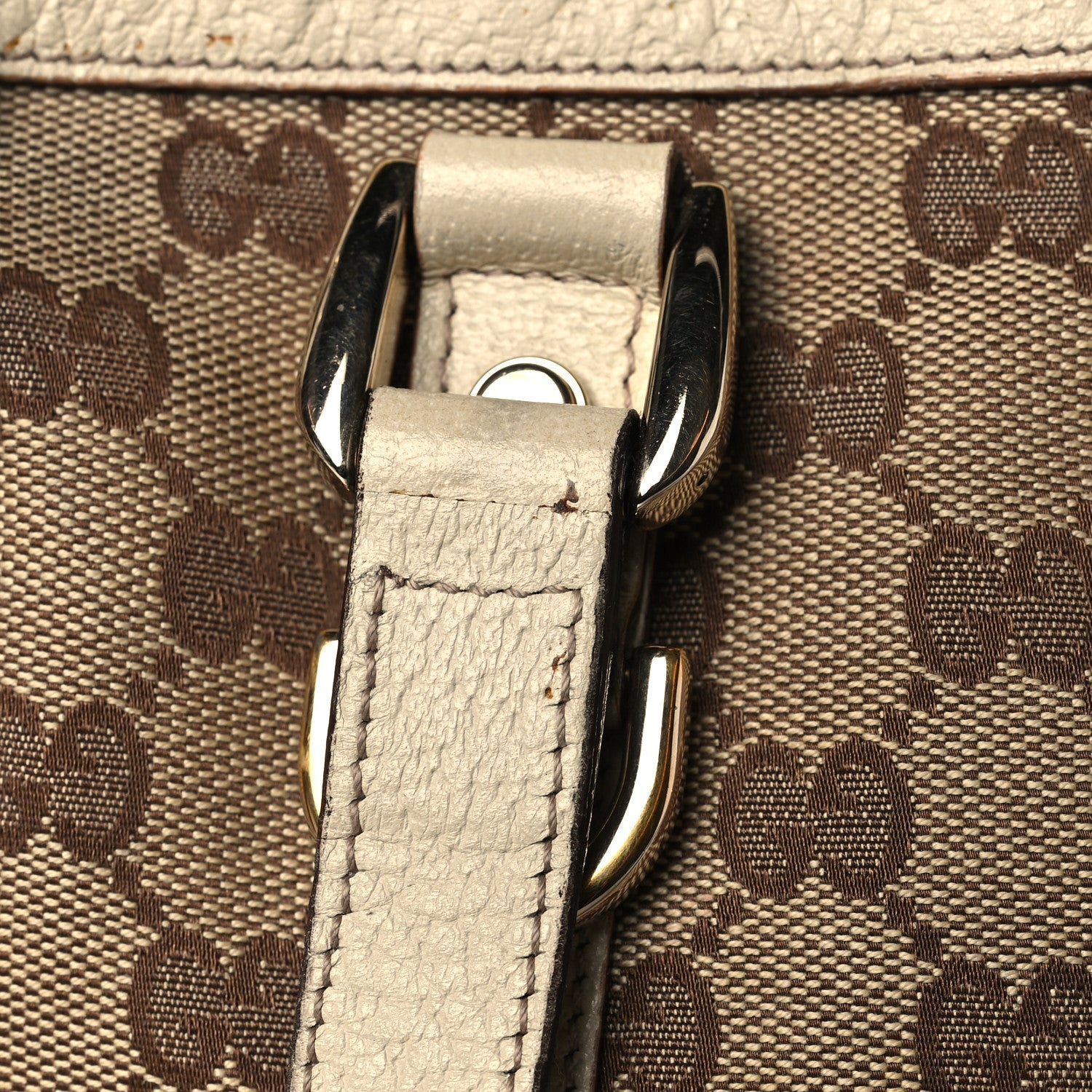 Gucci Monogram Small Abbey Tote Off White 31 of 41