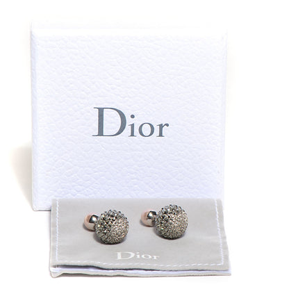 Christian Dior Crystal Mise En Dior Tribal Earrings Grey Pink 4 of 4