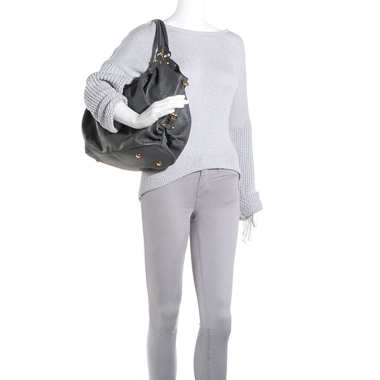 Louis Vuitton Mahina L Anthracite 2 of 7