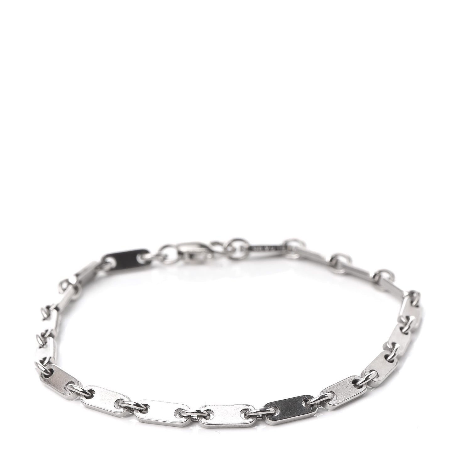 18K White Gold 3.5mm Fidelity Link Bracelet