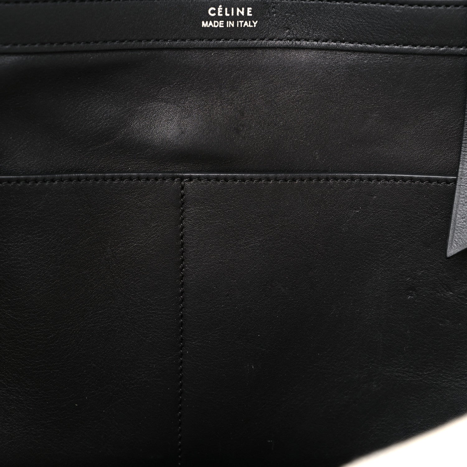 Celine Canvas Striped Large Phantom Cabas White Grey 11 of 14