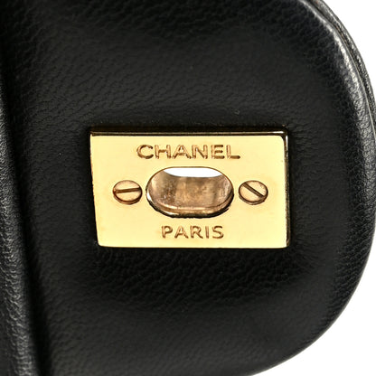 Chanel Lambskin Quilted Maxi Double Flap Black 6 of 10