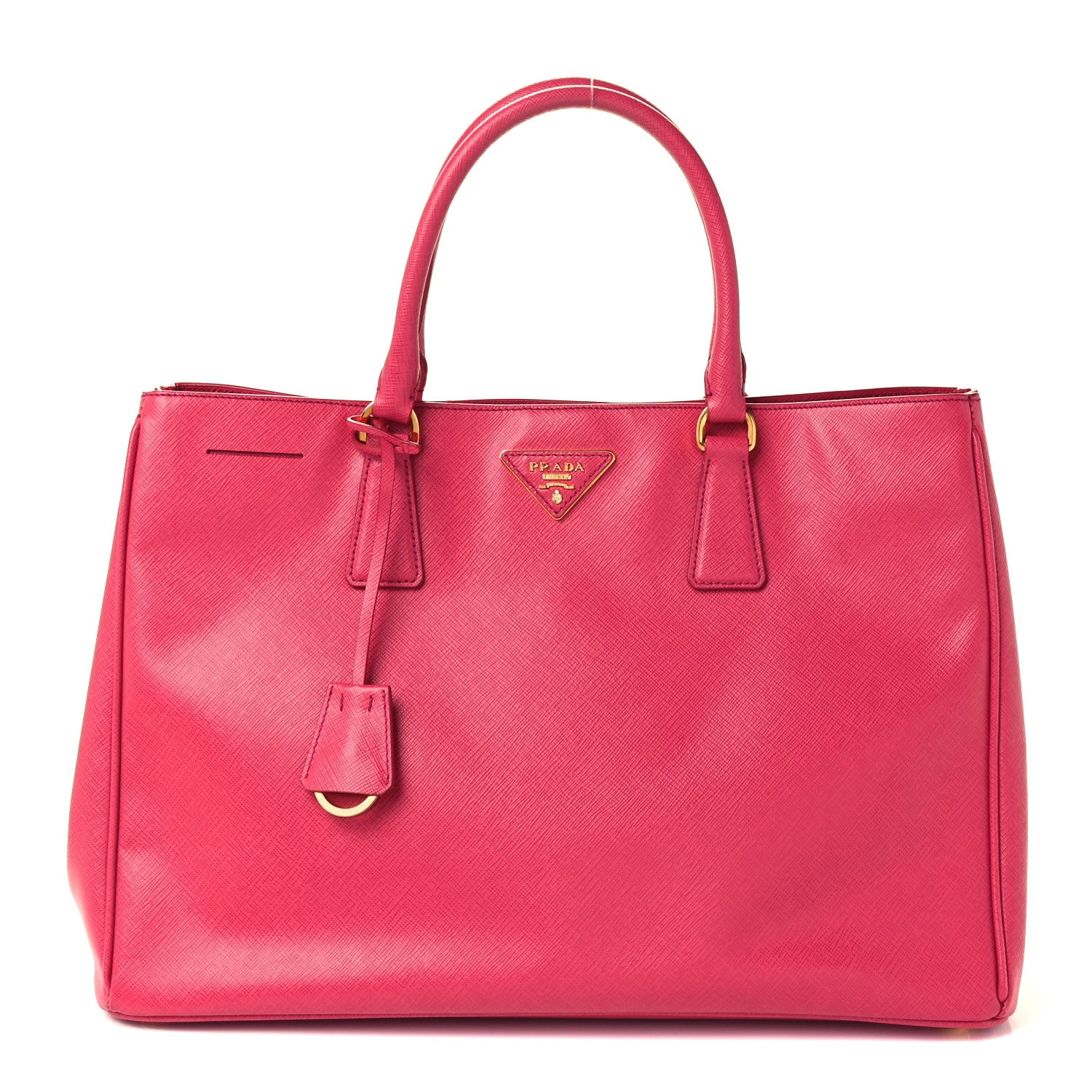 Prada Saffiano Lux Large Tote Peonia 1 of 12