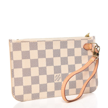 Louis Vuitton Damier Azur Neverfull PM Pochette 3 of 9