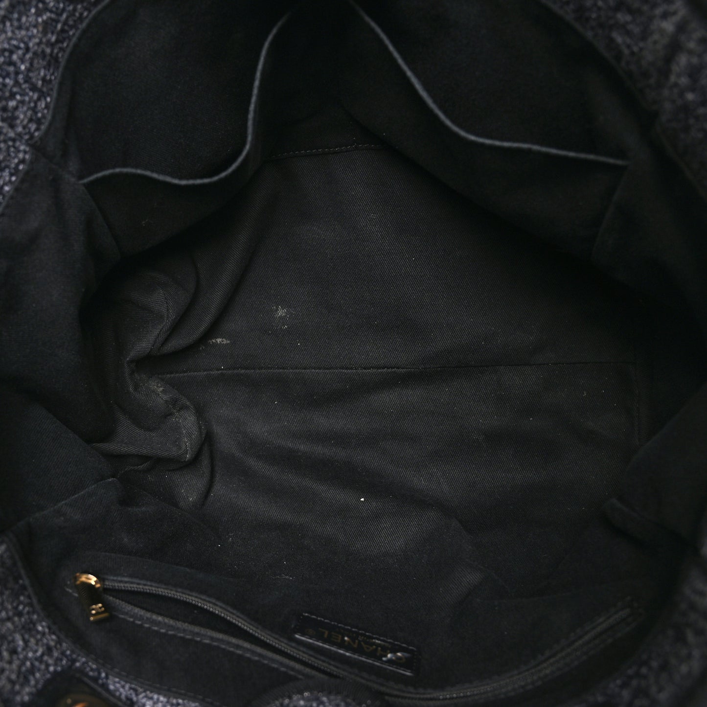 Lurex Boucle Small Deauville Tote Black