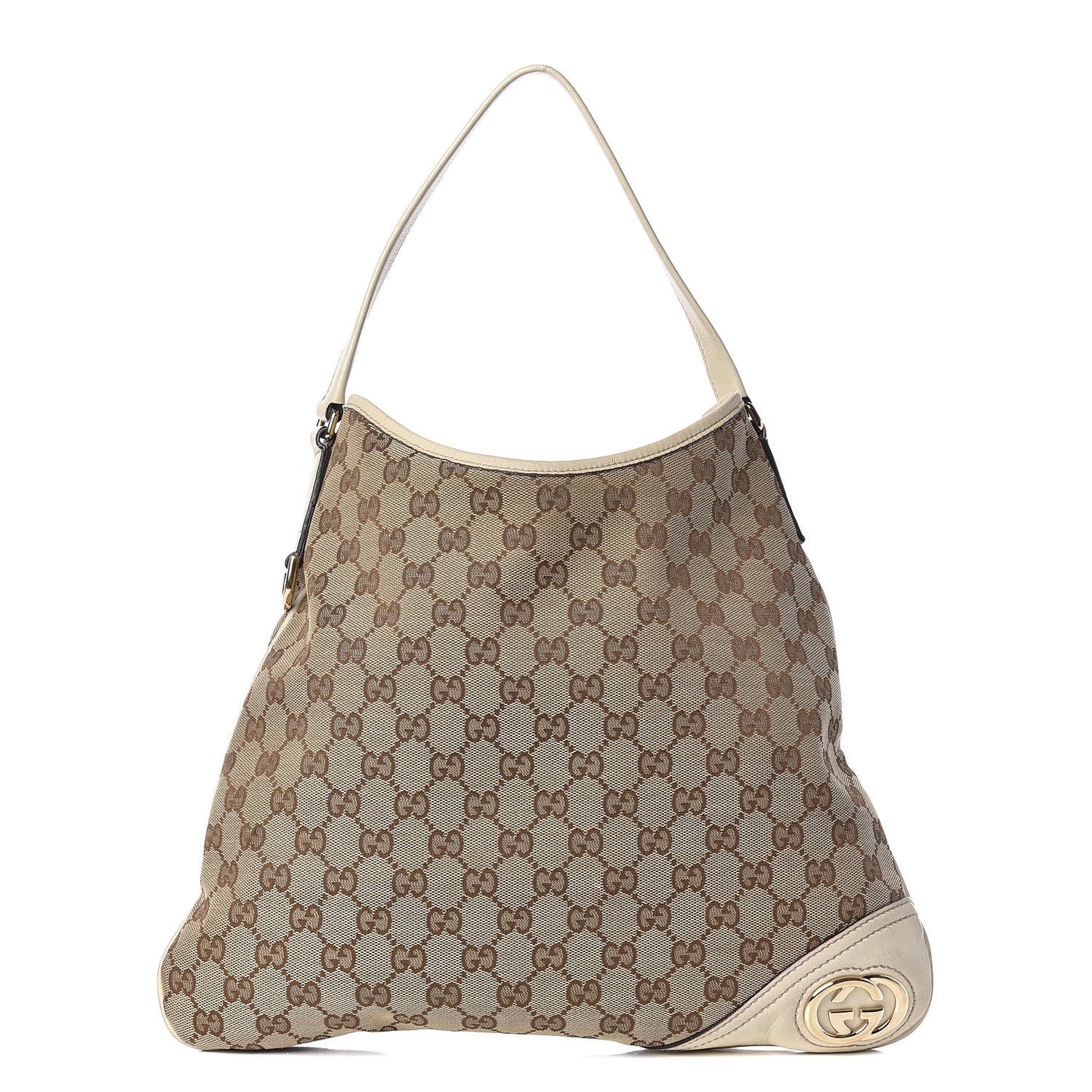 Monogram Medium New Britt Hobo Off White