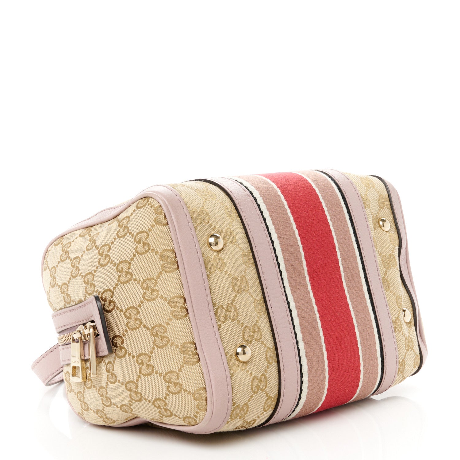 Gucci Monogram Vintage Web Small Boston Lilac 4 of 13