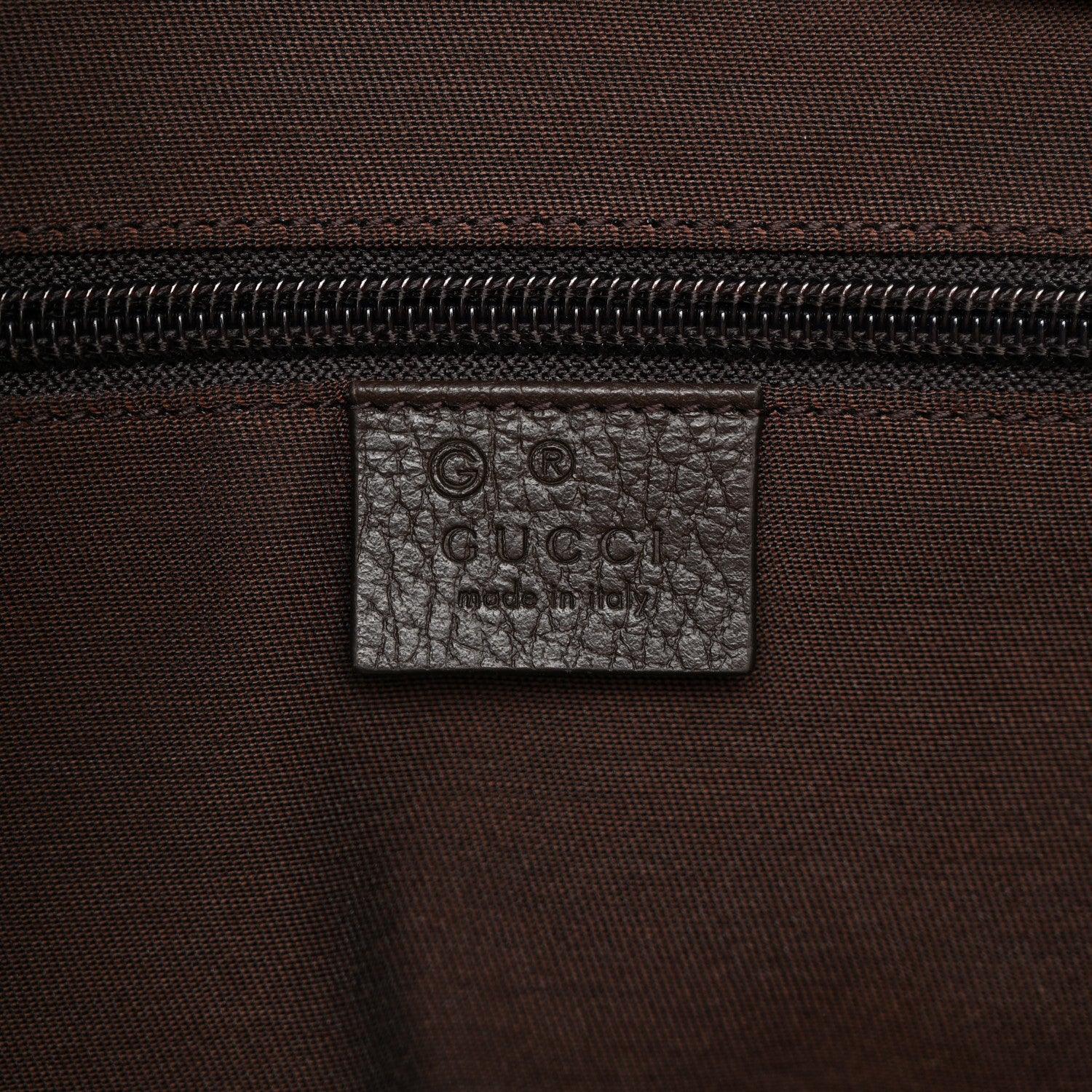 Gucci Monogram Dollar Calfskin Boston Duffle Bag Beige Ebony Testa di Moro Marrone Scuro 5 of 12