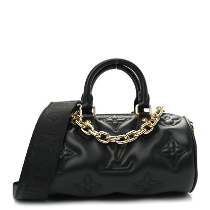 Louis Vuitton Calfskin Bubblegram Papillon BB Black 1 of 9