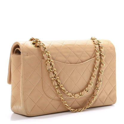 Chanel Lambskin Quilted Medium Double Flap Beige 3 of 12
