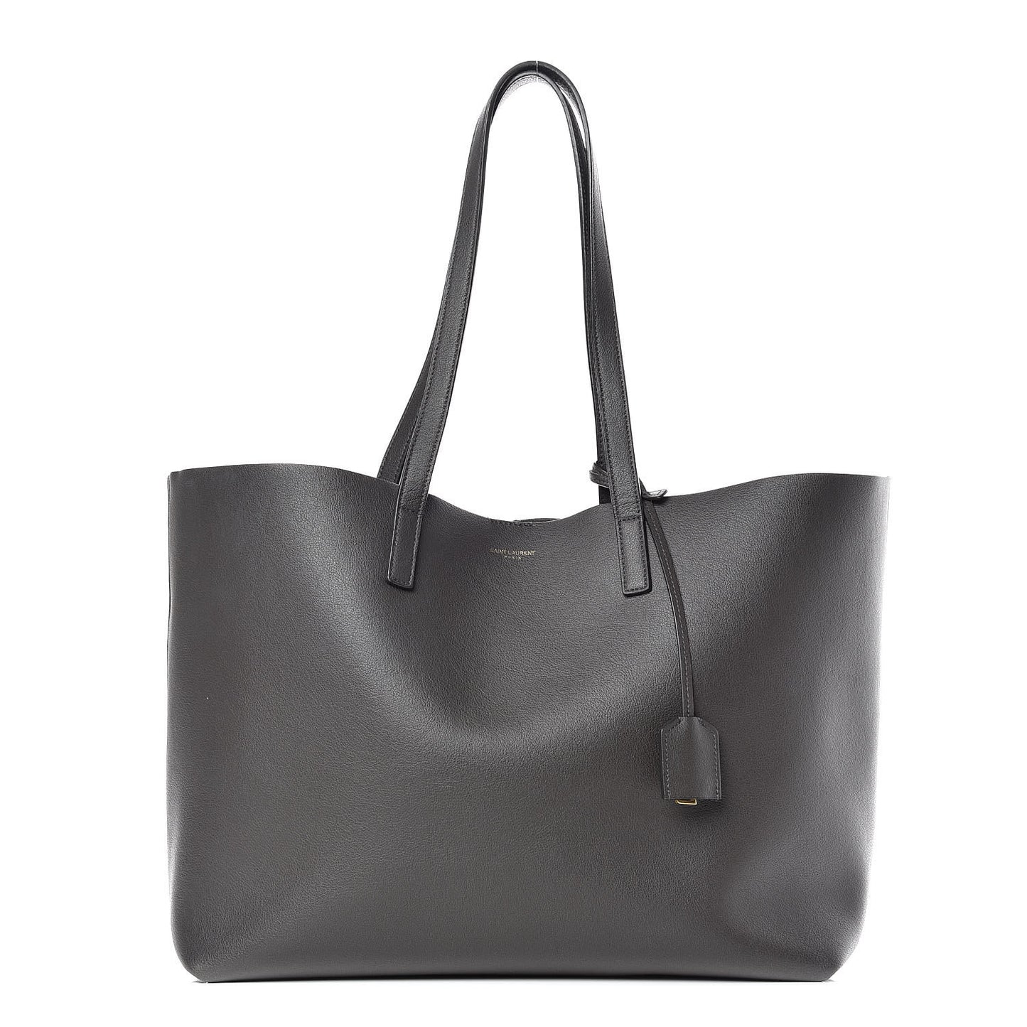 Calfskin Large Shopping Tote Dark Grey