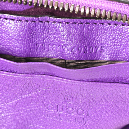 Gucci Goatskin Small Aphrodite Shoulder Bag Shine Purple 7 of 10