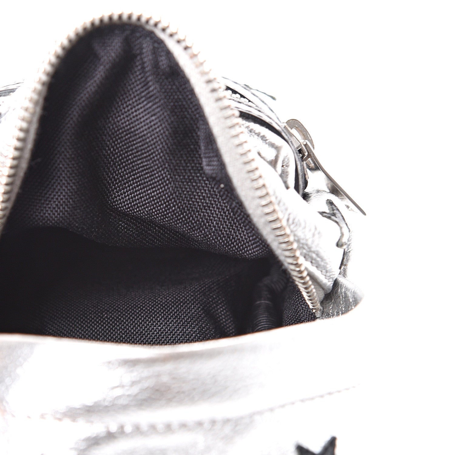 Saint Laurent Metallic Calfskin Toy California Backpack Star Keychain Silver 3 of 5