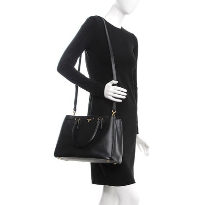 Prada Saffiano Lux Small Tote Nero Black 2 of 12