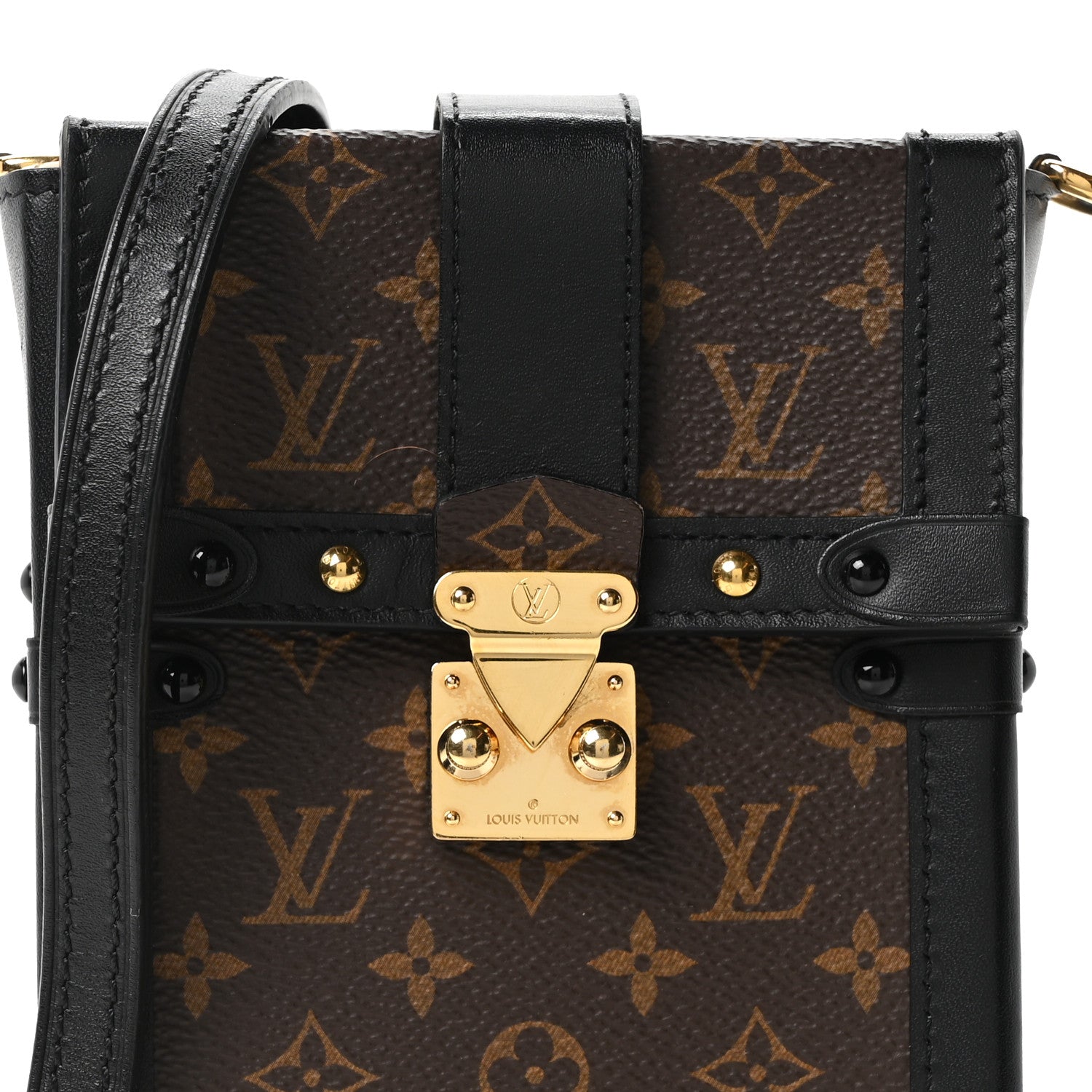 Louis Vuitton Monogram Pochette Trunk Verticale Black 6 of 8