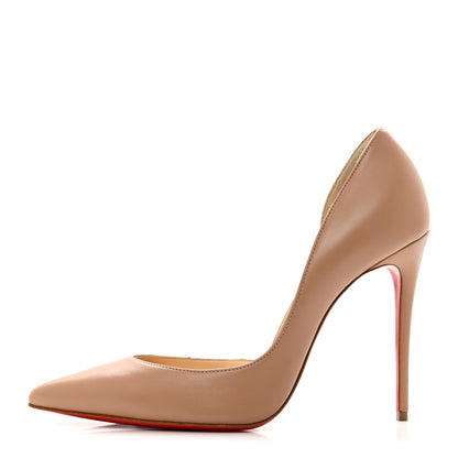 Christian Louboutin Nappa Iriza 100 Pumps 38 Nude 1 of 8