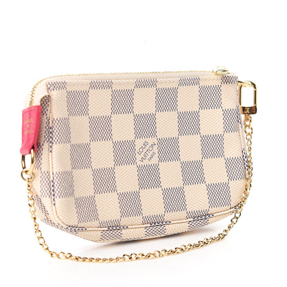 Louis Vuitton Damier Azur 2017 Christmas Animation Mini Pochette Accessories 2 of 6