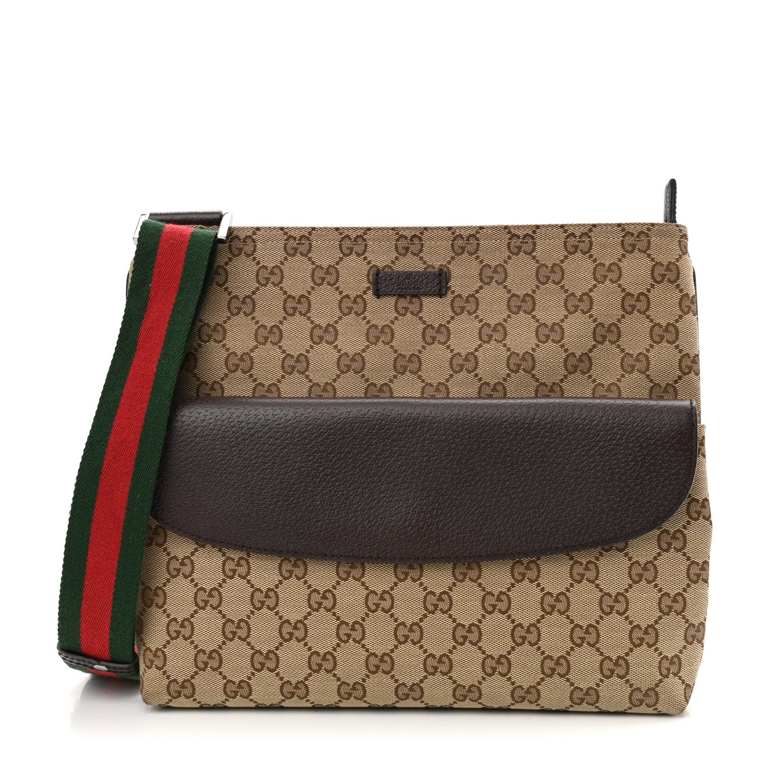Gucci Monogram Signature Web Small Messenger Brown 1 of 10