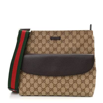 Gucci Monogram Signature Web Small Messenger Brown 1 of 10