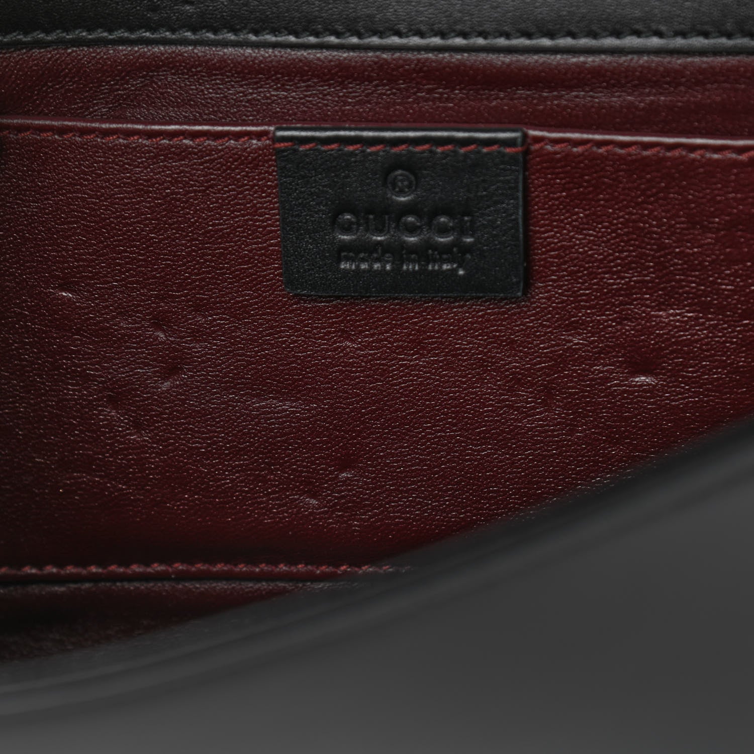 Gucci Smooth Calfskin Small Zumi Top Handle Shoulder Bag Black 9 of 11