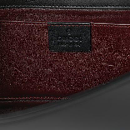 Gucci Smooth Calfskin Small Zumi Top Handle Shoulder Bag Black 9 of 11