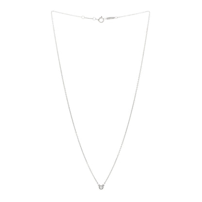 Tiffany Sterling Silver Diamond .07ct Elsa Peretti Diamonds by the Yard Pendant Necklace 3 of 4