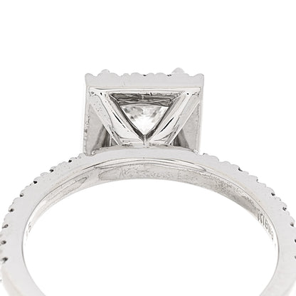 Parker & West by FASHIONPHILE 18K White Gold Diamond .96ctw Princess Cut Engagement Ring  52 6 7 of 10