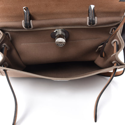 Hermes Vache Hunter Toile Herbag Zip 31 PM Etoupe Ebene 5 of 9