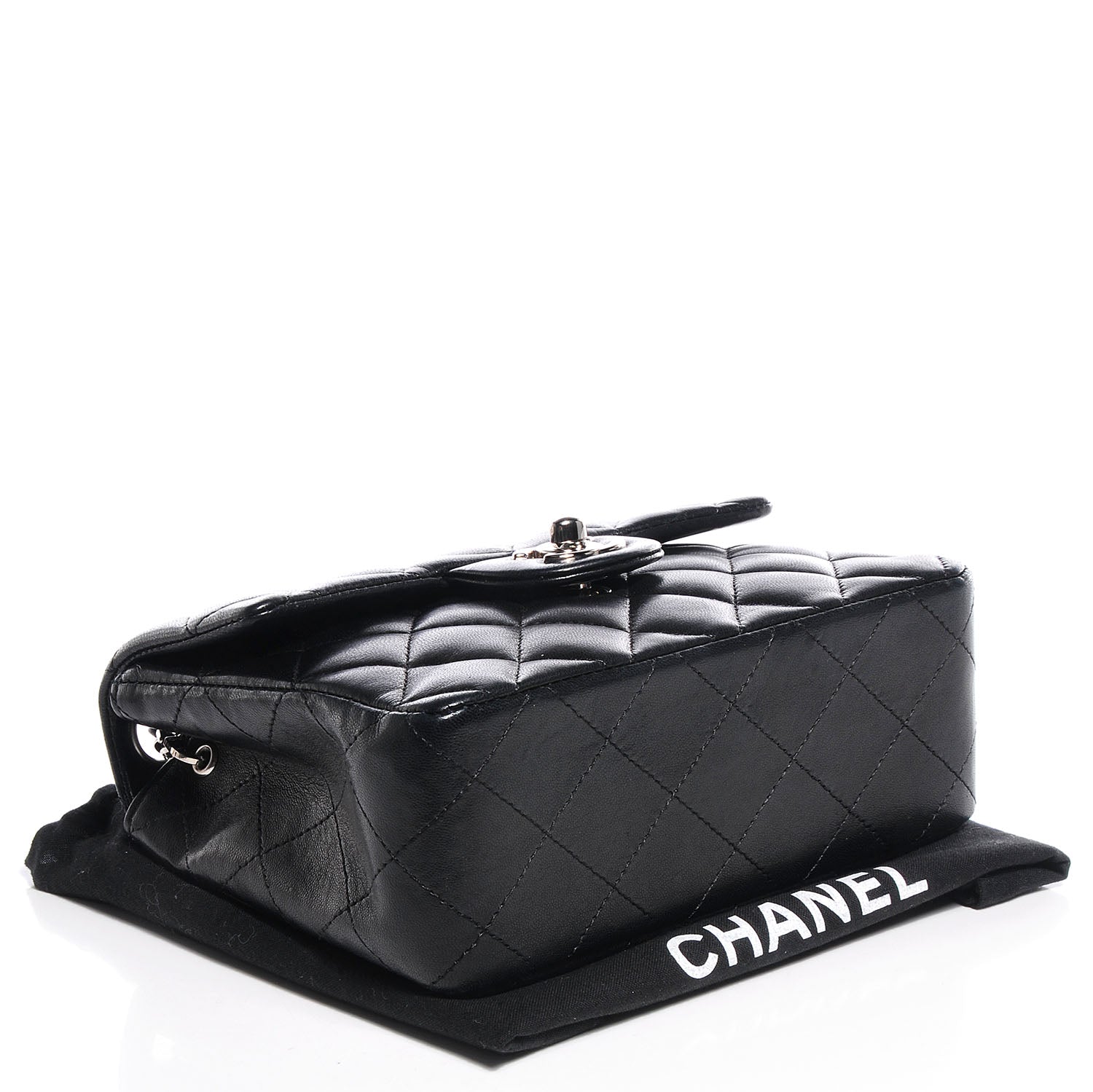 Chanel Lambskin Quilted Mini Square Flap Black 4 of 7