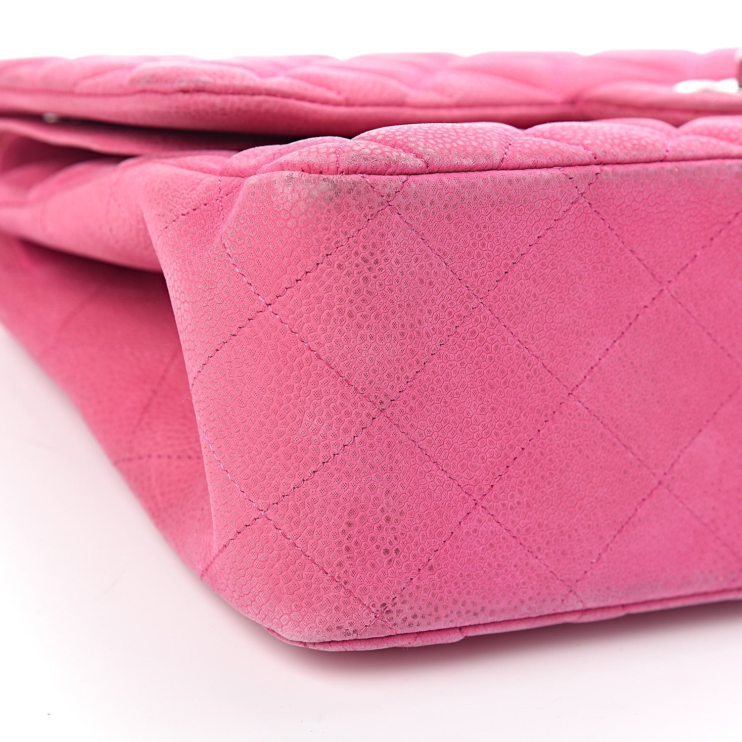 Chanel Iridescent Caviar Jumbo Double Flap Pink 12 of 16