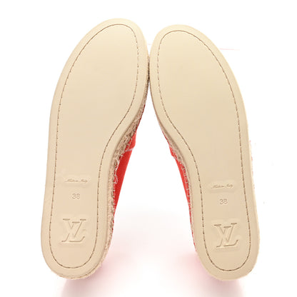 Louis Vuitton Canvas Waterfall Espadrille 38 Rouge 6 of 9