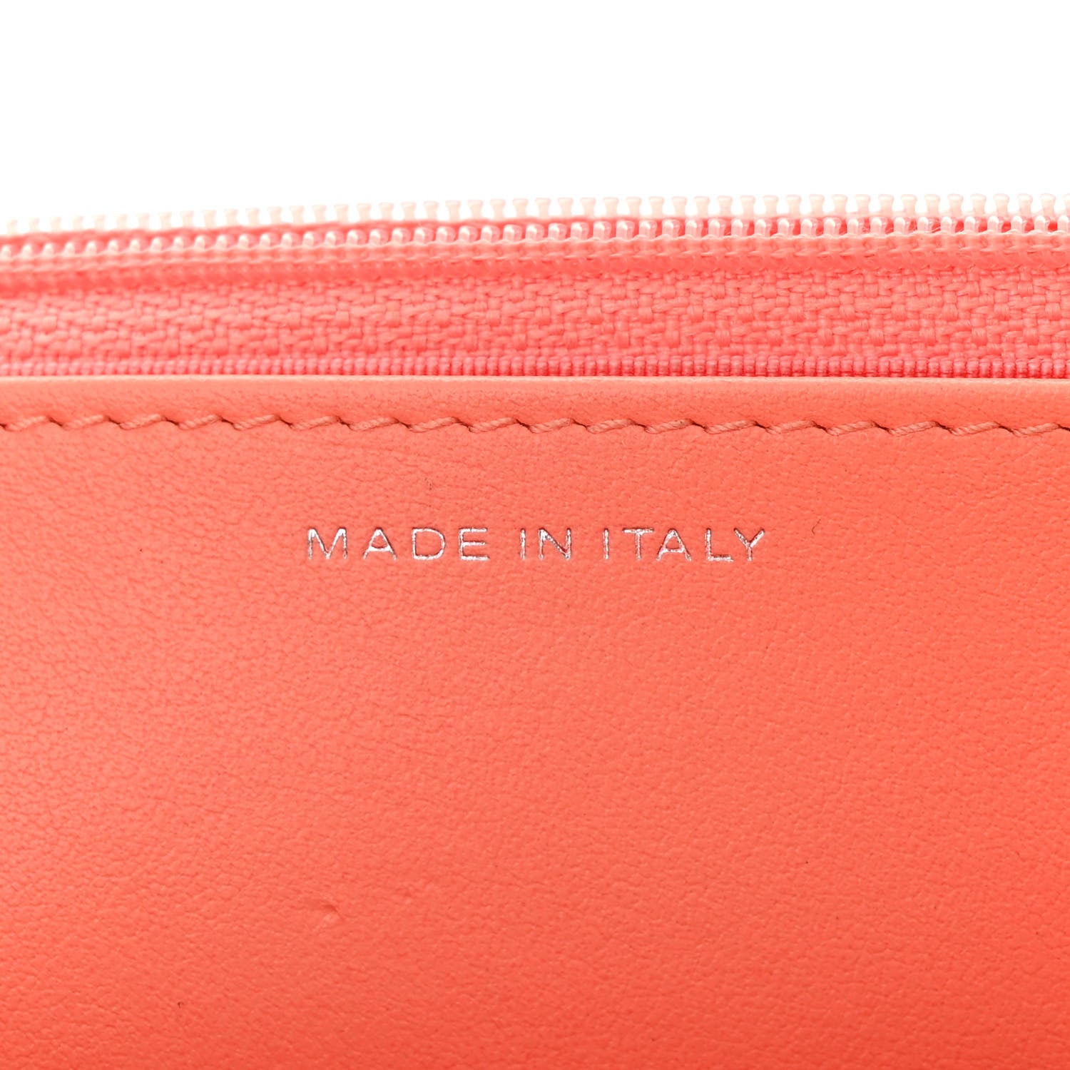 Chanel Caviar Quilted Wallet on Chain WOC Coral 7 of 13