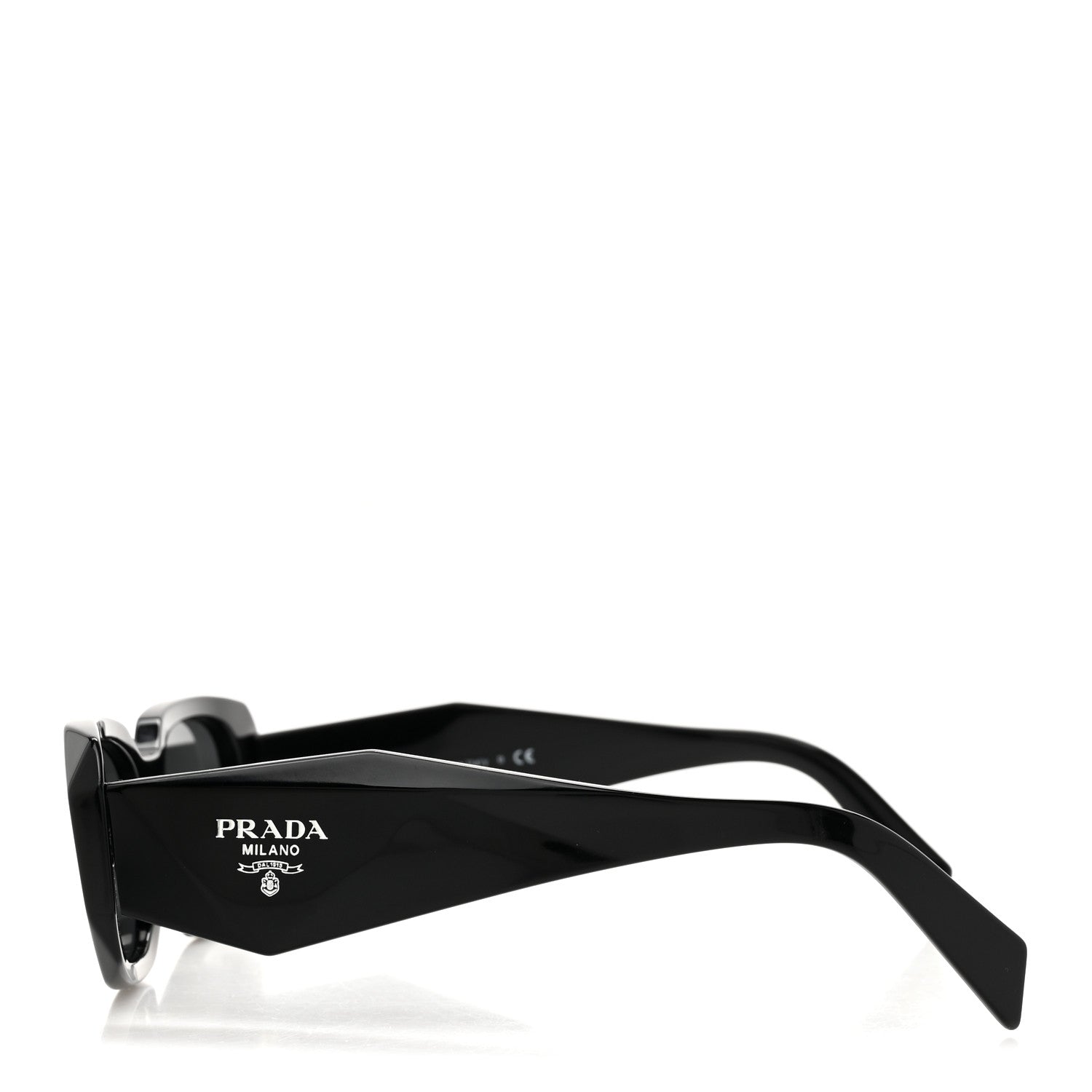 Prada Acetate Symbole Sunglasses SPR 17W Black 3 of 8