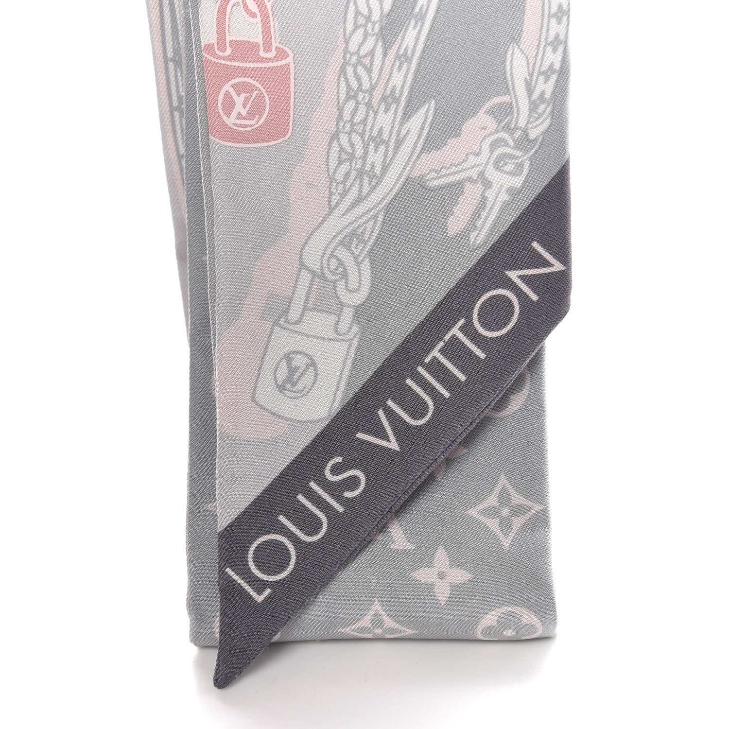 Louis Vuitton Silk Dreamonogram Bandeau Grey 3 of 5