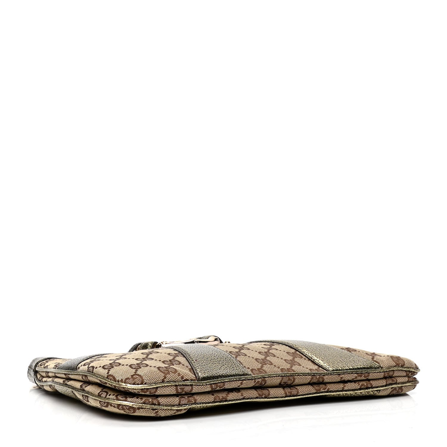 Gucci Monogram Bamboo Chain Tom Ford Shoulder Bag Metallic 3 of 5