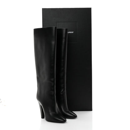 Saint Laurent Vanity Softy Calfskin 68 Tube 110 Boots 39.5 Black 9 of 9