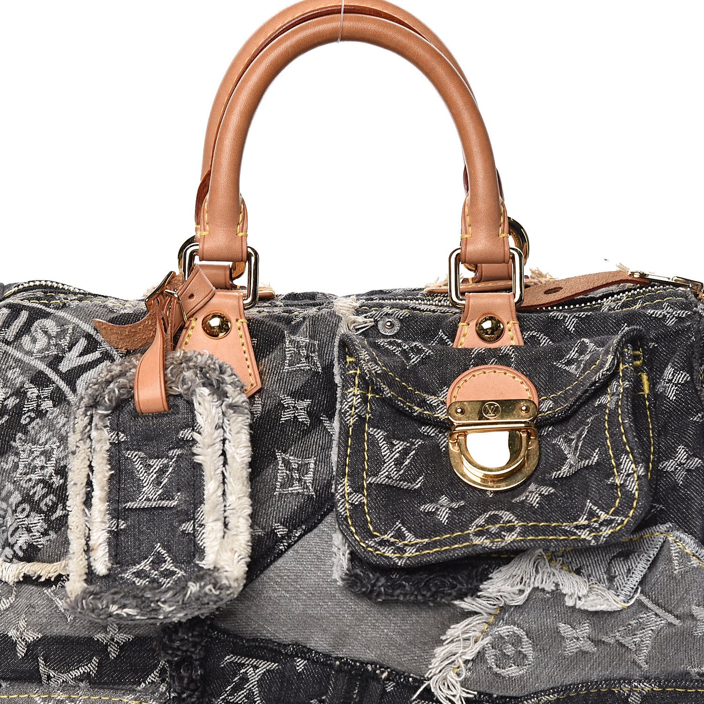 Denim Patchwork Speedy 30 Grey