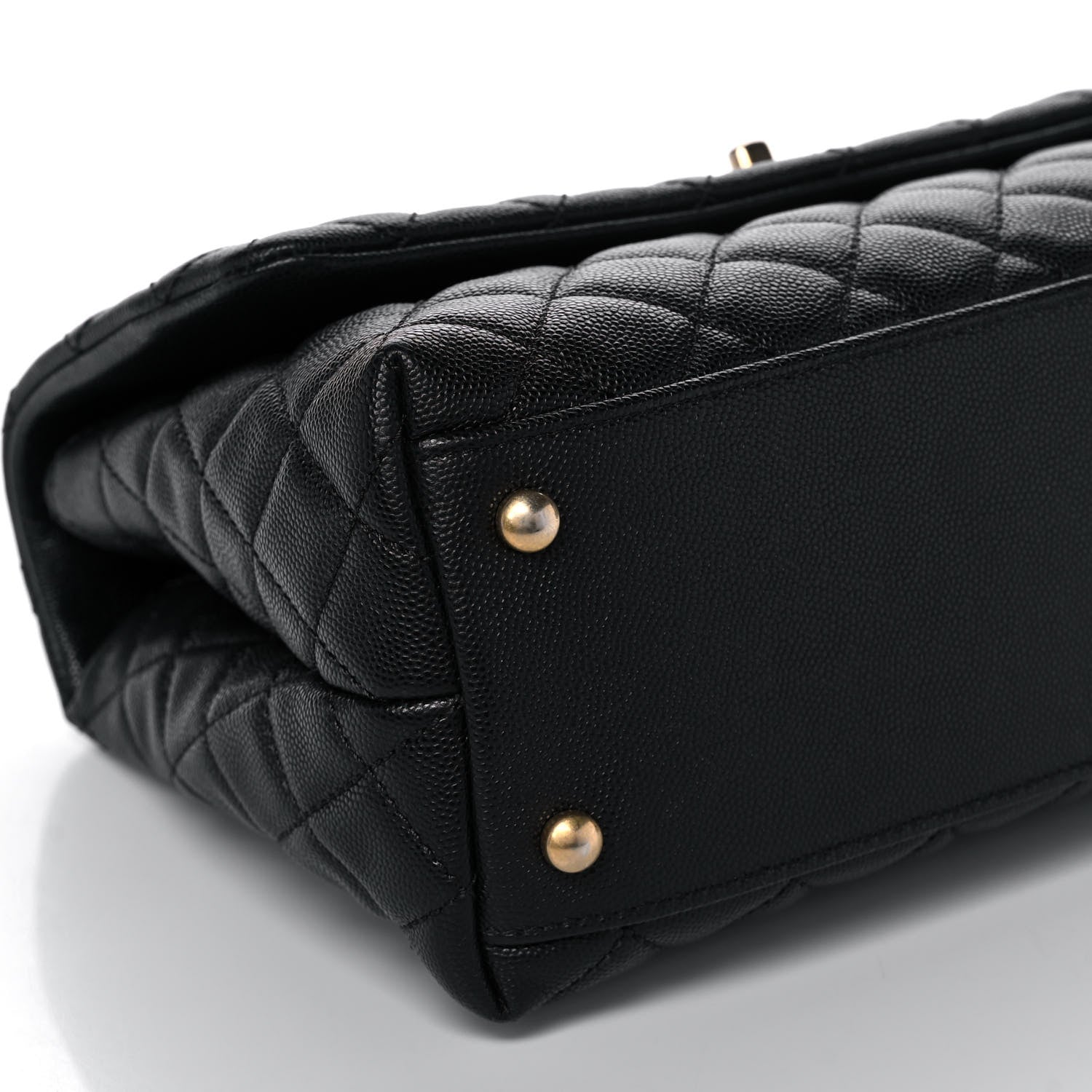 Chanel Caviar Quilted Small Coco Handle Flap Black 10 of 13