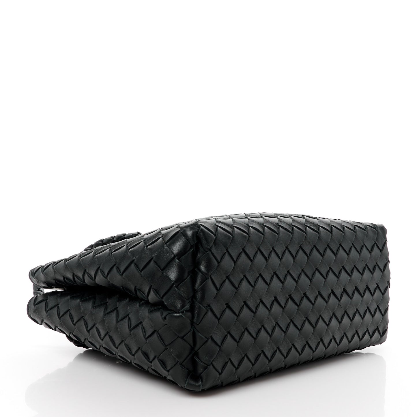 Nappa Intrecciato Medium Andiamo Shoulder Bag Black