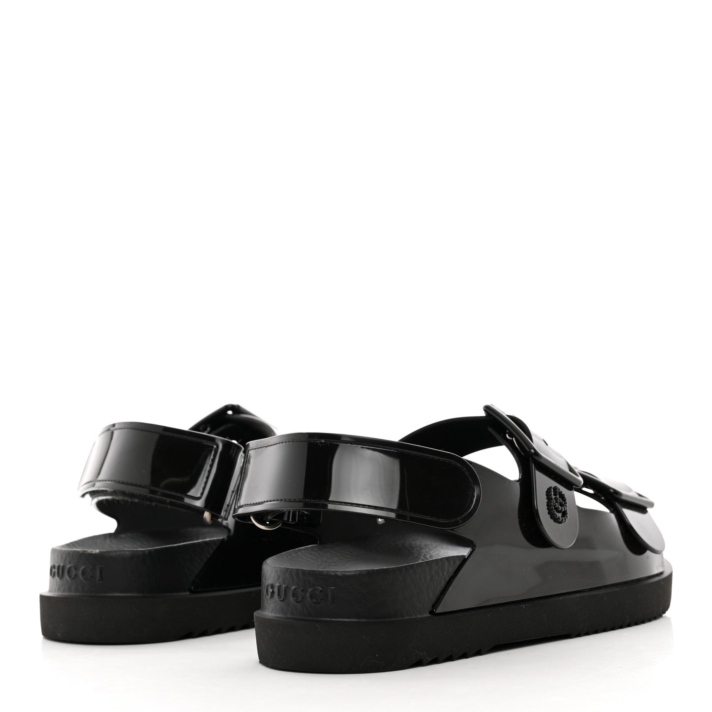 Rubber Mini Double G Womens Isla Dad Sandals 35 Black