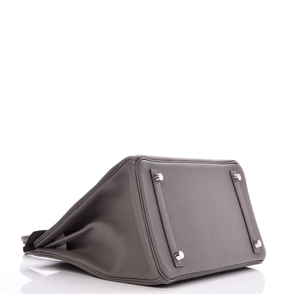 Hermes Togo Birkin 30 Etain 4 of 34