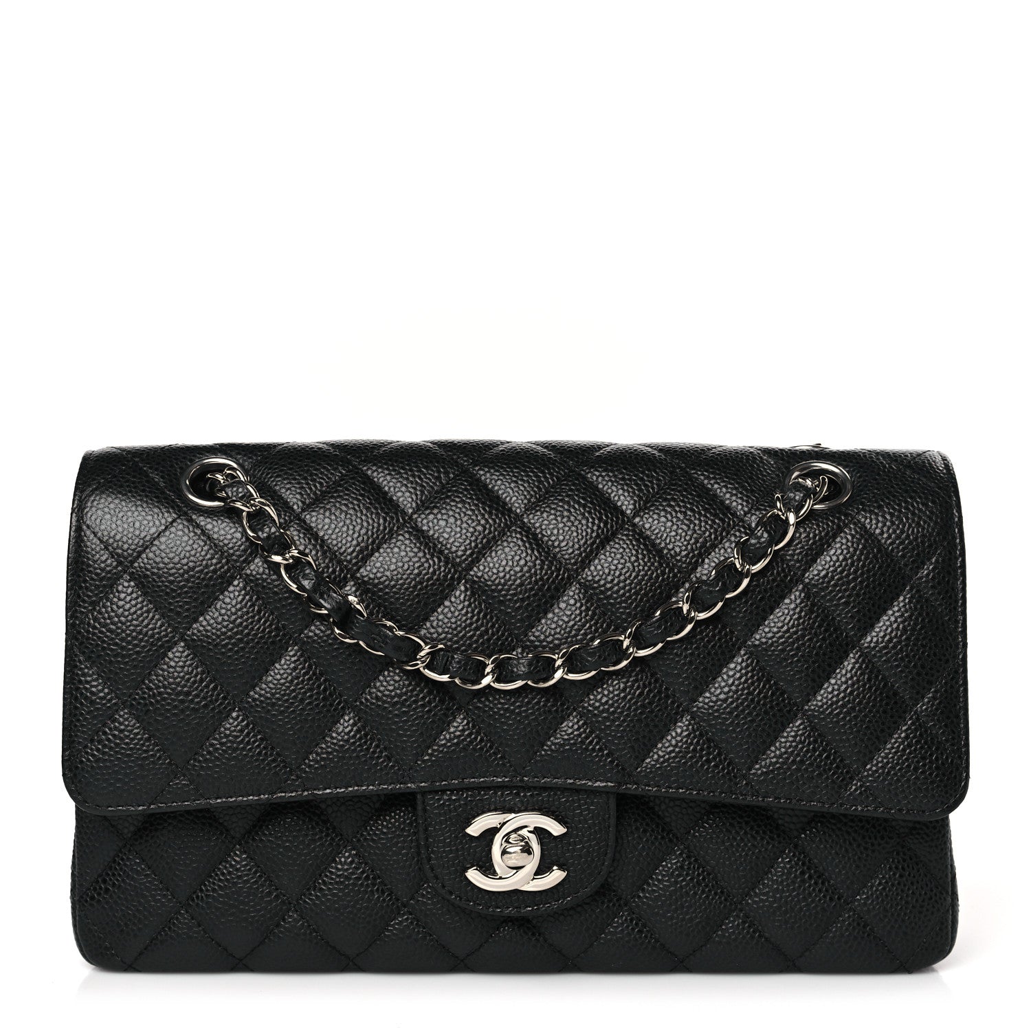 Chanel Caviar Quilted Medium Double Flap Black 1 of 10