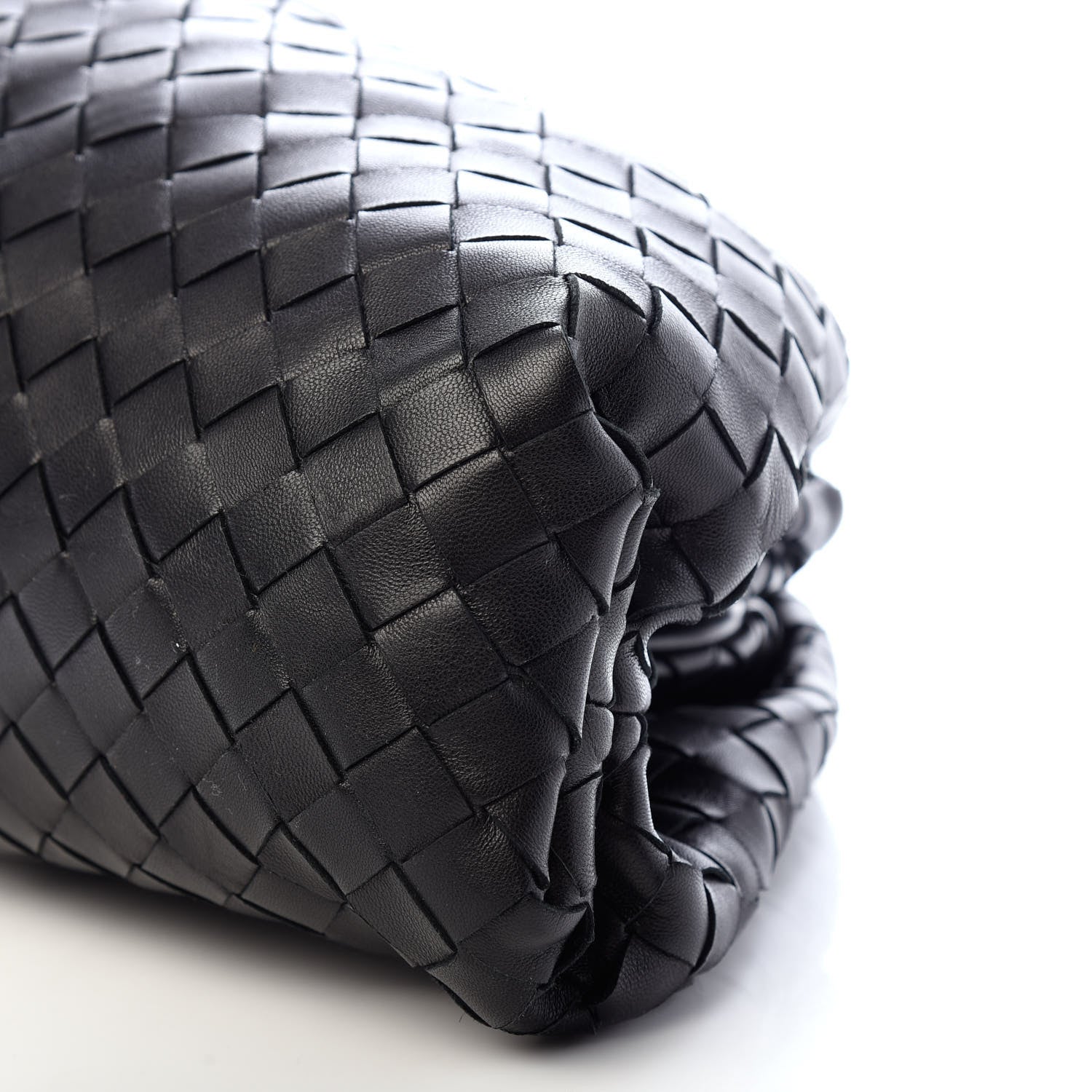 Bottega Veneta Nappa Maxi Intreccio The Pouch Oversized Clutch Black 8 of 8